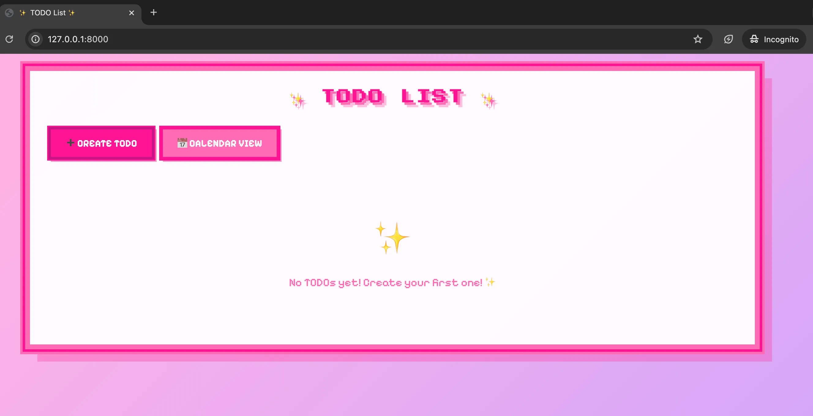 Girly Version To-Do View